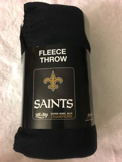 New Orleans Saints 50” x 60” fleece blanket