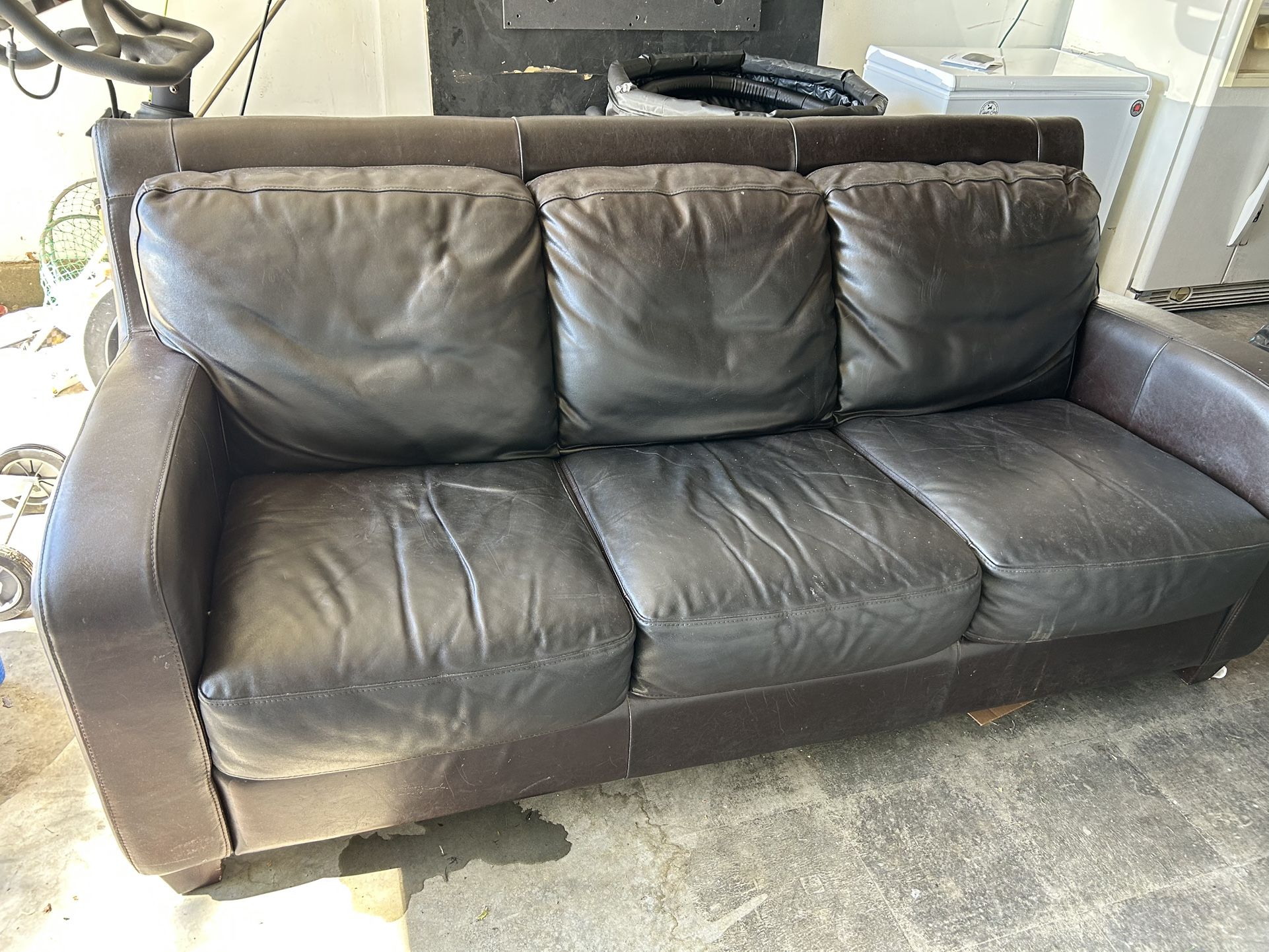 Leather couch
