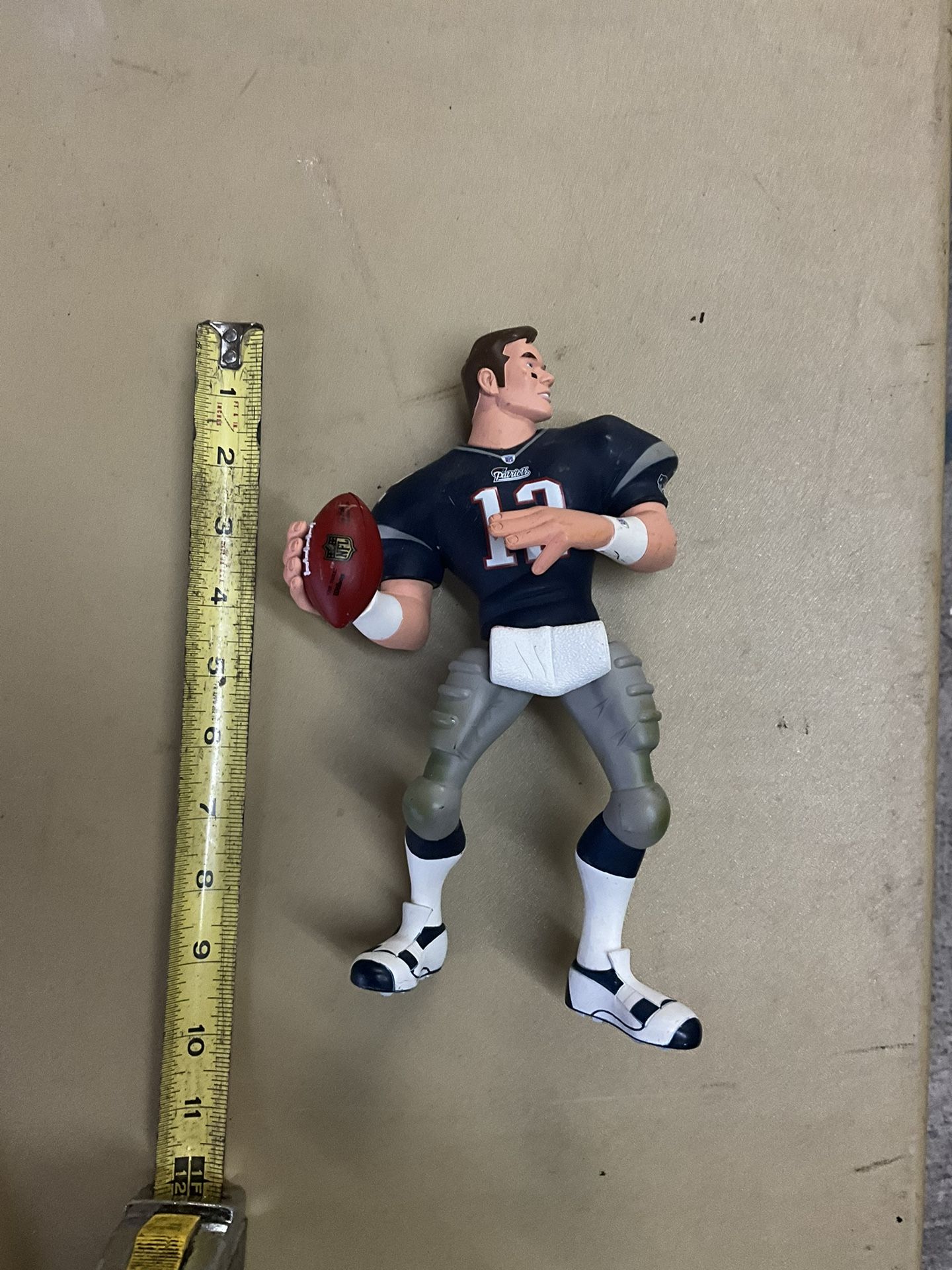 TOM BRADY Action Figure Figurine Toy Upper Deck All Star Vinyl New England Patriots Away Jersey