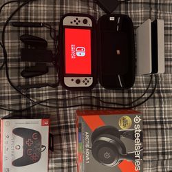 🎮 Nintendo Switch OLED Bundle — White — $420 OBO
