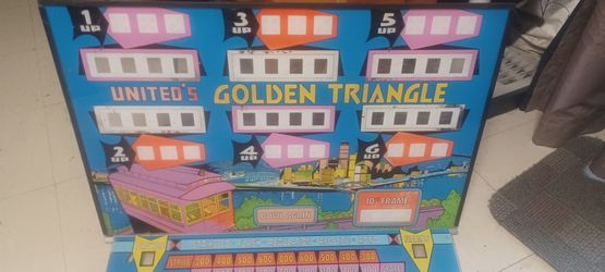 Vintage 6 player shuffle board bowling scor board