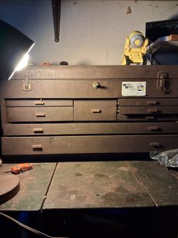 KKennedy machinests tool box with tools