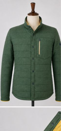 Green Quilted Insulated Jacket