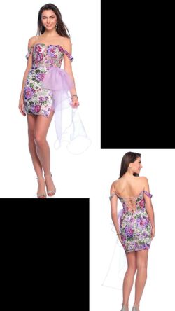New With Tags Dave & Johnny Floral Print Short Formal Dress & Homecoming Dress $85.00