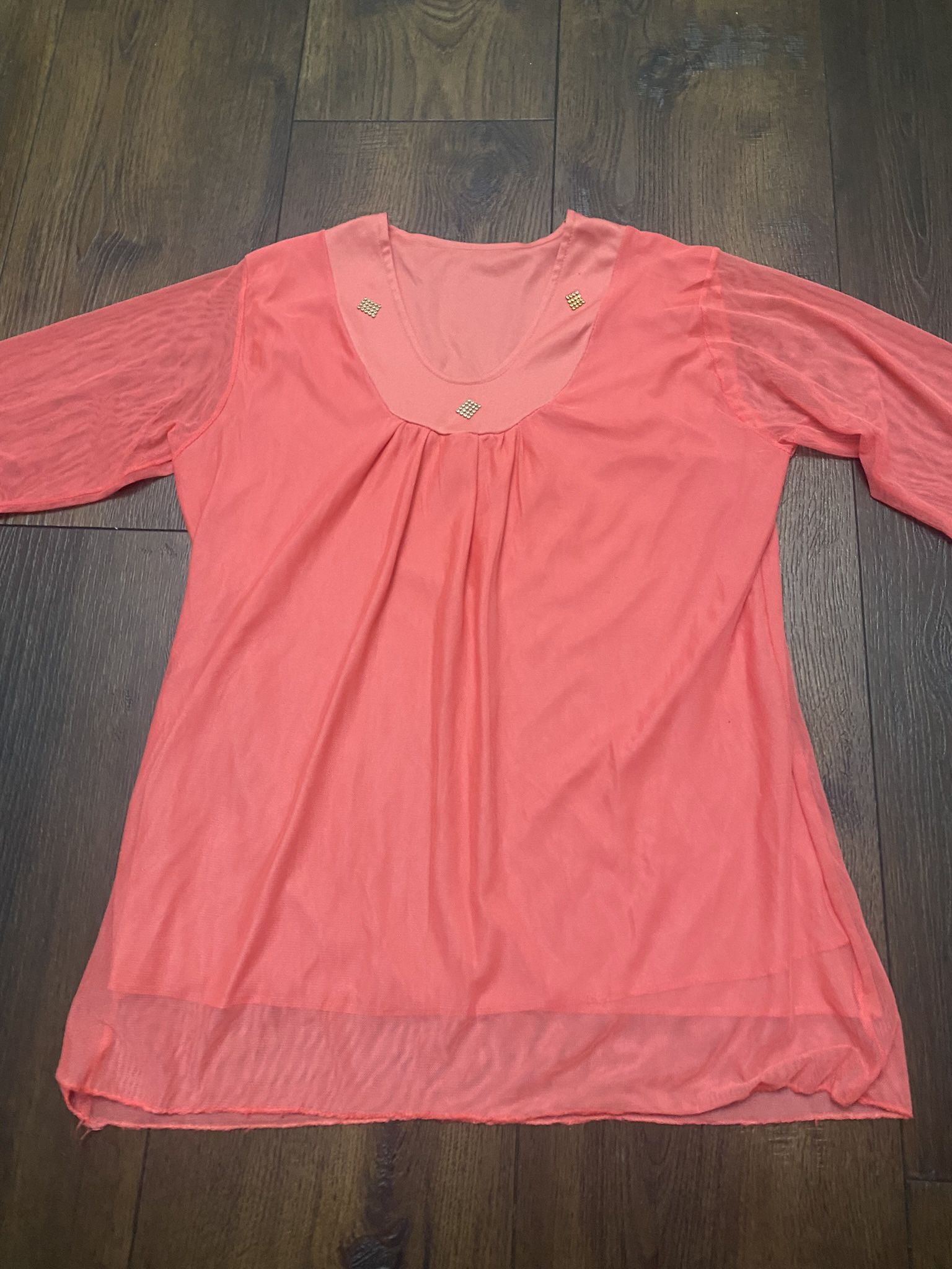 Womans Coral Shirt Size Médium #15