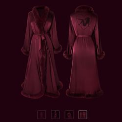 RENAISSANCE SATIN ROBE XXL