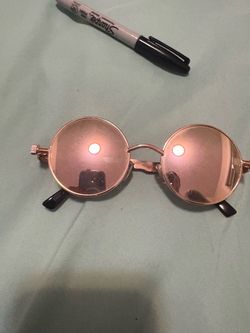 Steampunk Round Sunglasses – Rose Gold