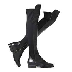 New Women's Over-The-Knee Flat Boot | Black | Size 8