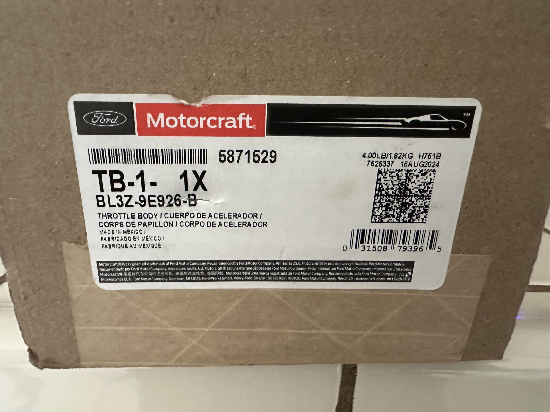 Throttle Body For Ford (BL3Z-9E926-B)