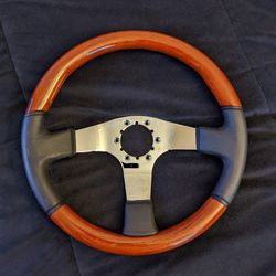 14" WOODGRAIN STEERING WHEEL