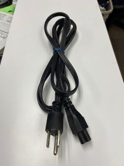 Three prong Mickey Mouse laptop power cable, it goes from the wall to an AC adapter