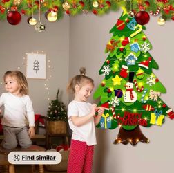 Viral Tik Tok felt Christmas trees for toddlers