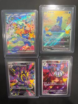 Pokemon 30th celebrations lot of 4 cards