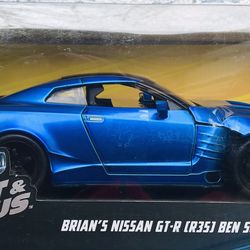 Jada Fast And Furious Brians Nissan GT-R (R-35)