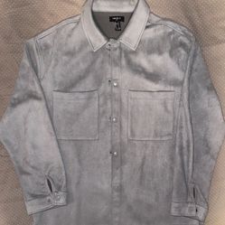 Suede Button Up