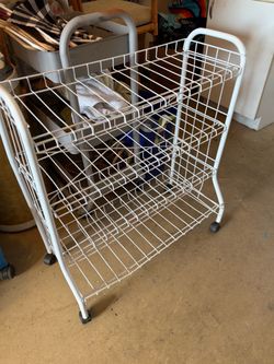 Large rolling utility cart