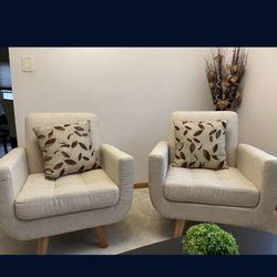 Accent Chairs - 2 chairs 
