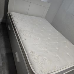 Full Size Bed Frame With Side Draws 