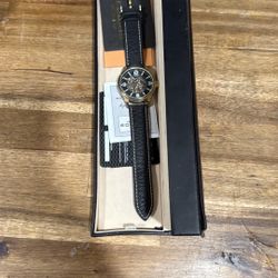 Akribos XXIV Black and Gold Men's Watch