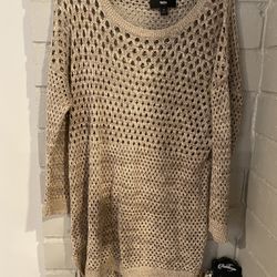Cotton  Knit Shirt Grey Size Small