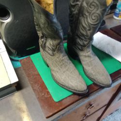 Tony Lama Grey Gator Cowboy Boots