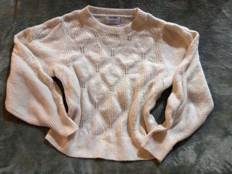 Old Navy Cream Knit Crewneck Sweater