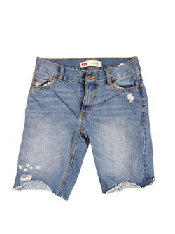 Levi's 511 Slim Distressed Denim Shorts Size 27
