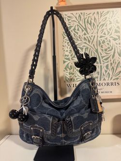 coach denim poppy