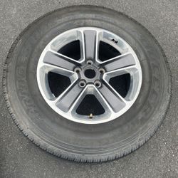 1 New - 255/70r18 5x5 5x127 Jeep Wrangler Sahara JL JK Gladiator Rim Wheel 100% Treads Tire!