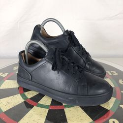 Clarks Unstructured Black Leather Walking Shoe Sneaker Women 6 for Sale in West - OfferUp