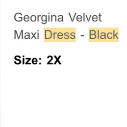 NEW BLACK GEORGIA BLACK DRESS