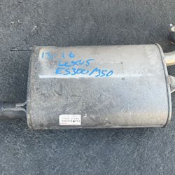 2013-2016 Lexus ES350 Right Passenger Side Rear Exhaust Muffler, Pipe Assembly OEM