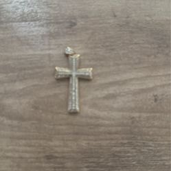 Gold Diamond Cross Pendant