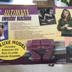 New Deluxe Ultimate Sweater Machine Knitting Machine