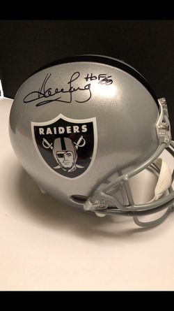 Howie Long AUTOGRAPHED Raiders Full Size Helmet w/JSA