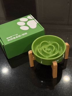 Slow feeder dog bowl