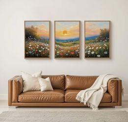 Decorative Landscape Canvas Trio
