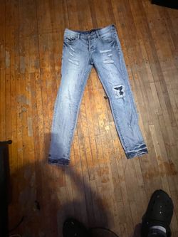 Purple jeans