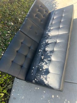 Leather futon