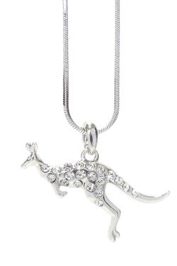 Sparkling Crystal Kangaroo Pendant Necklace *See My Other 200 Items*