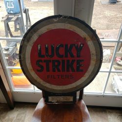 Lucky Strike Window Sign 