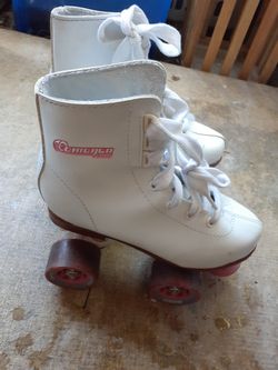 White Quad roller for girls