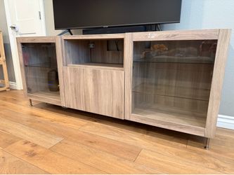 Media Unit with drawer and glass doors