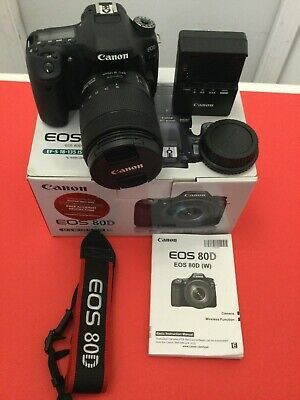 Canon EOS 80D 24.2 MP Digital SLR Camera - Black Excellent Low Shutter Count