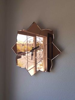 Vintage 1930 Rose Gold Petal Wall Clock