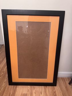 Large Wood Frame 33” x 23” with Glass & Mat