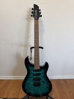 2004 Fernandes Dragonfly Ocean Burst Stratocaster Style Electric Guitar