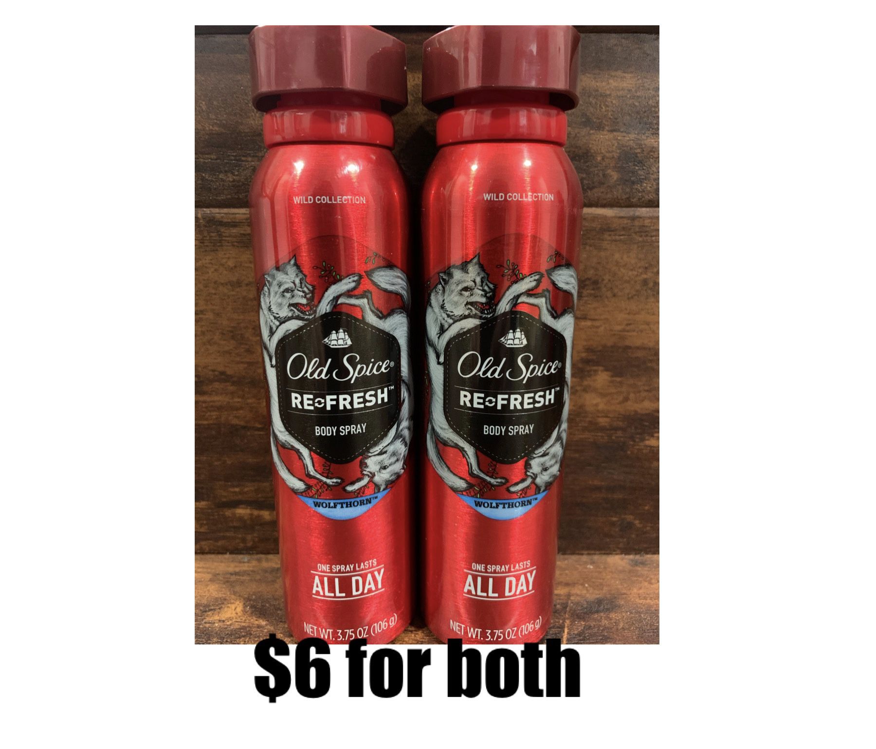 Old Spice Wild Wolfthorn Scent Body Spray for Men, 3.75 oz