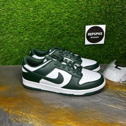 Michigan State Dunks Size 9.5 Brand New With Crease Protectors 