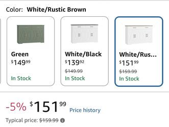 White cabinet